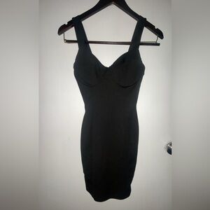 Chic Black Strapless Dress